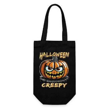 CITROUILLE D’HALLOWEEN EFFRAYANTE - Sac à bouteille - noir - Devant
