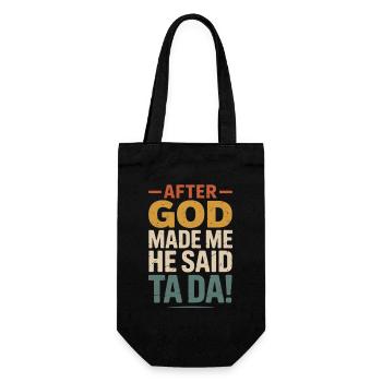 Après que Dieu m’ait fait Ta Da - Sac à bouteille - noir - Devant