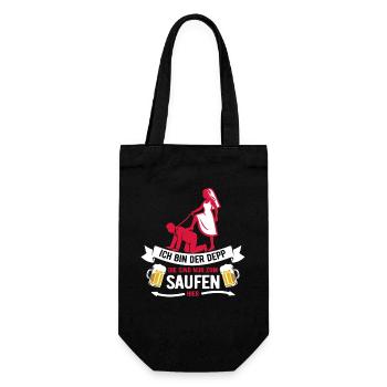 Ich bin der Depp - JGA Team Bräutigam - Gift Bag for Bottles - black - Front