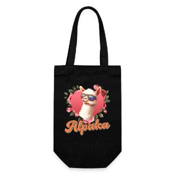Alpaga Fan ALPAGA Femmes Lama Drôle - Sac à bouteille - noir - Devant