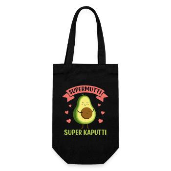 Grossesse SUPER MAMAN SUPER CASSÉ Drôle - Sac à bouteille - noir - Devant