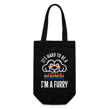 I'm A Furry Deal With It - Gift Bag for Bottles - black - Front