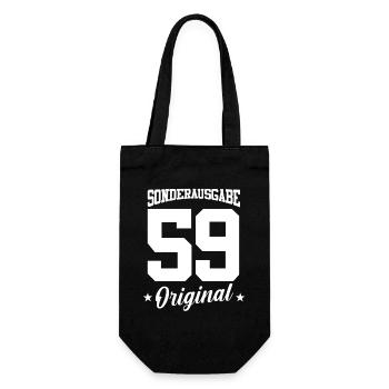 59 Birthday - Gift Bag for Bottles - black - Front