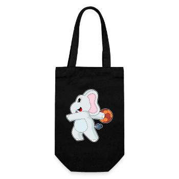 Eléphant Handball Joueur Handball - Sac à bouteille - noir - Devant