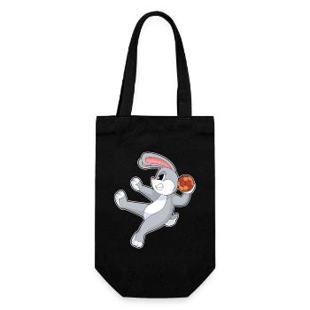 Lapin Handball Joueur Handball - Sac à bouteille - noir - Devant