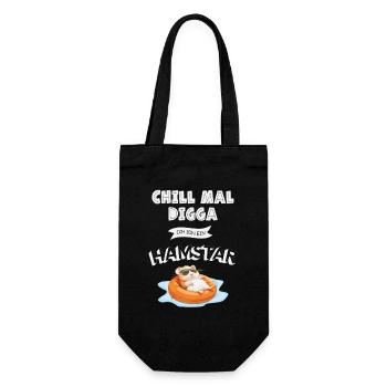 Chill mal Digga – Chemise Hamstar Fun - Sac à bouteille - noir - Devant