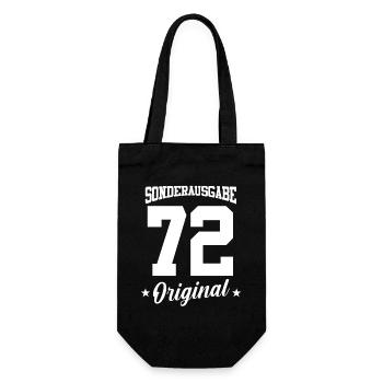 72 Birthday - Gift Bag for Bottles - black - Front
