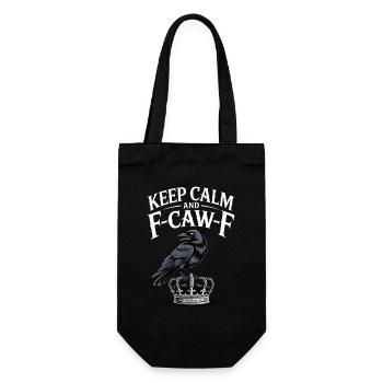 Crow Over Crown Keep Calm - Gift Bag for Bottles - black - Front