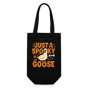 Just A Spooky Goose Halloween Costume Funny Saying - Gift Bag for Bottles - black - Front