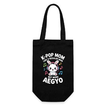 K-Pop Mom Funny Korea Music Aegyo - Gift Bag for Bottles - black - Front
