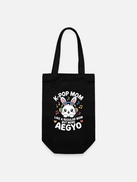 K-Pop Maman Drôle Corée Musique Aegyo - Sac à bouteille - noir