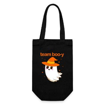 Gender Reveal Halloween Werdende Mama - Geschenkbeutel für Flaschen - Schwarz - Vorne
