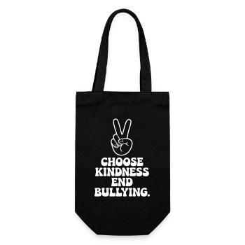 Choose Kindness End Bullying - Gift Bag for Bottles - black - Front