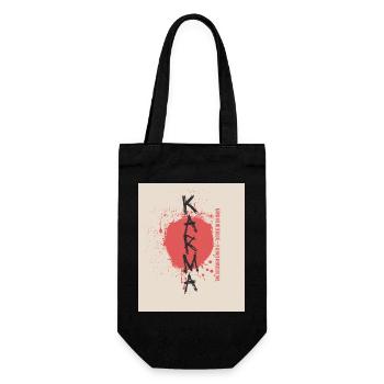 Karma Has No Deadline Sayings Shirt - Gift Bag for Bottles - black - Front