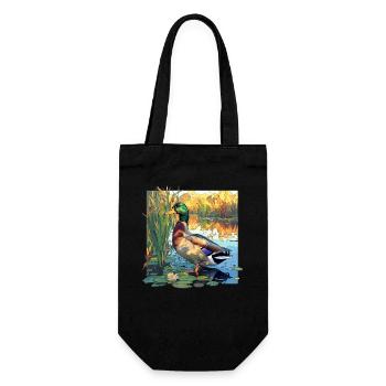 Ducks Duck - Gift Bag for Bottles - black - Front