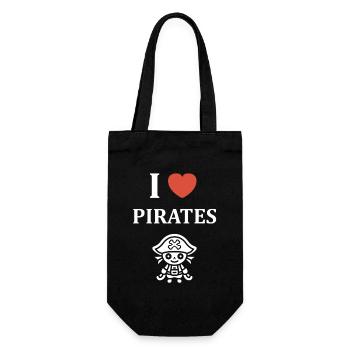 I Love Pirates Mascot - Sac à bouteille - noir - Devant