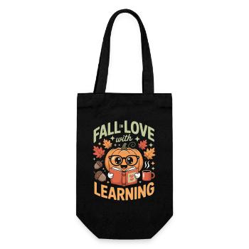 Tombez amoureux de l’enseignement Enseignant d’automne - Sac à bouteille - noir - Devant