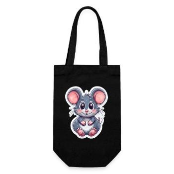 mouse - Gift Bag for Bottles - black - Front
