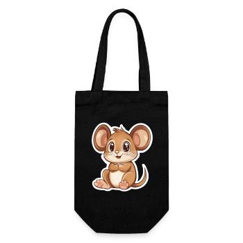 mouse - Gift Bag for Bottles - black - Front