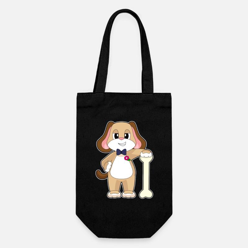 Chien Groom Noeud papillon Mariage - Sac à bouteille - noir