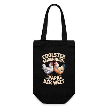 Papa poulet soyeux le plus cool du monde - Sac à bouteille - noir - Devant