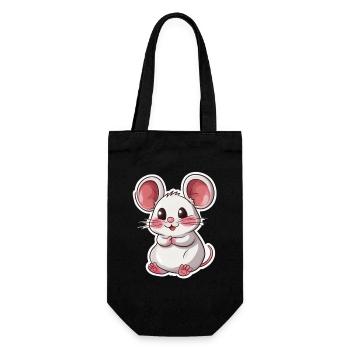 mouse - Gift Bag for Bottles - black - Front