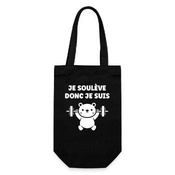 Je Soulève Donc Je Suis - Sac à bouteille - noir - Devant