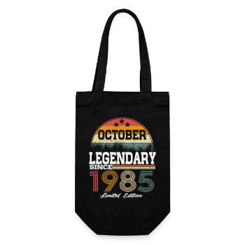 Des légendes sont nées en octobre 1985 - Sac à bouteille - noir - Devant