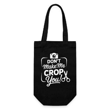 Scrapbooking drôle Ne me Make Me Crop You - Sac à bouteille - noir - Devant