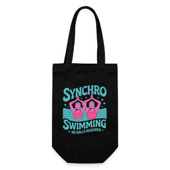 Synchronschwimmen Kunstschwimmen Wassersport - Geschenkbeutel für Flaschen - Schwarz - Vorne