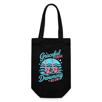 Synchronized swimming Artistic swimming Water sports - Gift Bag for Bottles - black - Front