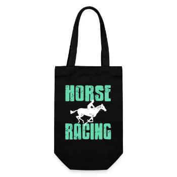 Fanatiques de sports hippiques de vitesse et de passion - Sac à bouteille - noir - Devant