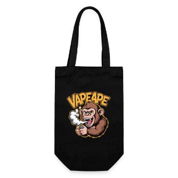 Vape Ape Funny Monkey Vaping - Gift Bag for Bottles - black - Front