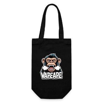 Vape Ape Funny Monkey Graphic - Gift Bag for Bottles - black - Front