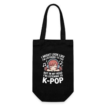 K-Pop Drôle Corée Musique Anime - Sac à bouteille - noir - Devant