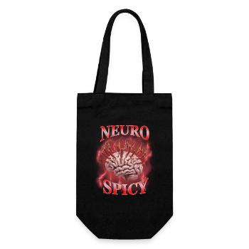Neuro Spicy Brain - Gift Bag for Bottles - black - Front