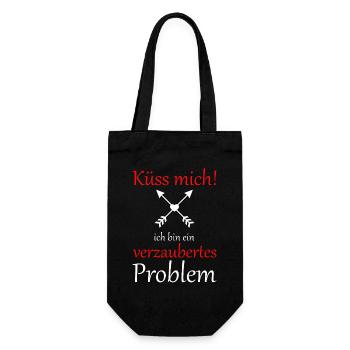 Embrasse-moi, je suis un problème enchanté - Sac à bouteille - noir - Devant