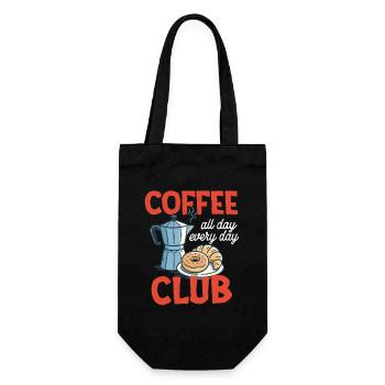 Coffee Club All Day Every Day Caffeine - Gift Bag for Bottles - black - Front