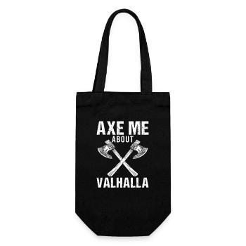 Mythologie viking Valhalla guerrier hache dictons - Sac à bouteille - noir - Devant