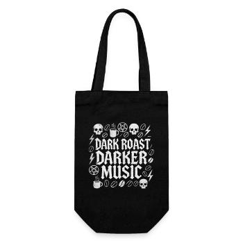 Torréfaction foncée Café Musique sombre Gothique Metal - Sac à bouteille - noir - Devant