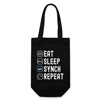 Synchronized swimming Artistic swimming Water sports - Gift Bag for Bottles - black - Front