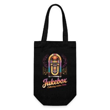 Collectionneurs de juke-box La collection de juke-box rapporte des centimes - Sac à bouteille - noir - Devant