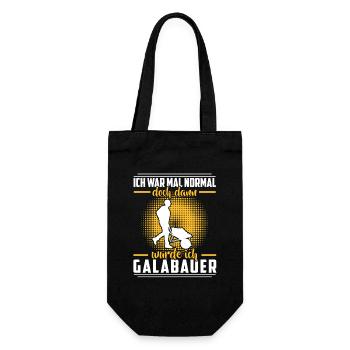 Landscaping farmer was a normal landscape gardener - Gift Bag for Bottles - black - Front