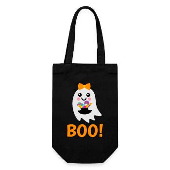 Ghost Boo! with sweets tour for your children - Gift Bag for Bottles - black - Front