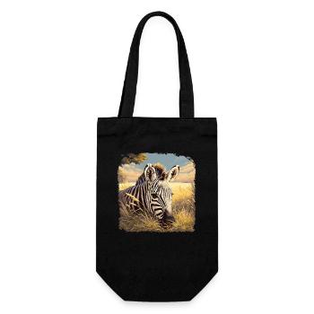Zebras Zebra - Gift Bag for Bottles - black - Front