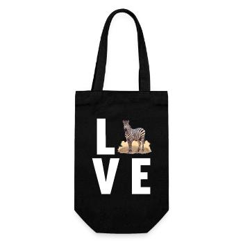 Zebras Zebra - Gift Bag for Bottles - black - Front