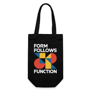 Bauhaus Architecture Architect - Gift Bag for Bottles - black - Front
