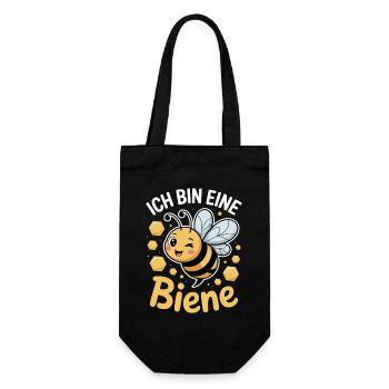 Ich Bin Eine Biene Faschingskostüm - Geschenkbeutel für Flaschen - Schwarz - Vorne