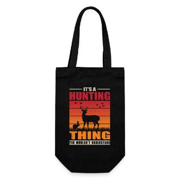 Hunter Gift Hunting Hunting Hunter Exam - Gift Bag for Bottles - black - Front