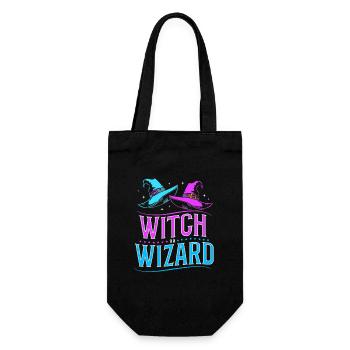 Gender Reveal Halloween - Gift Bag for Bottles - black - Front